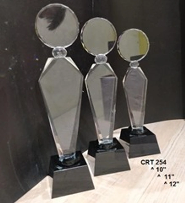 Circular Crystal Awards and Trophies - 10 / 11 / 12, Bangalore 24 hrs up to 72 hours / Other Cities 4 to 7 days, SBG